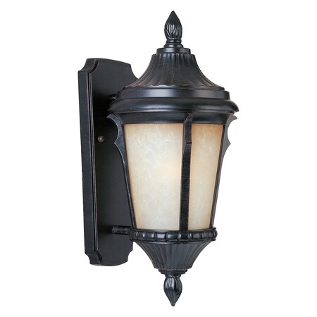 Maxim One Light Latte Glass Espresso Wall Lantern 3013LTES